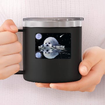 Discover DESTINY HARP SEAL 14oz Stainless Steel Tumblers