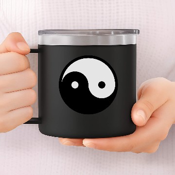 Discover Ying Yang 14oz Stainless Steel Tumblers