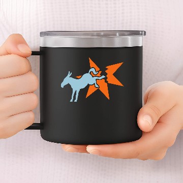 Discover Starburst Donkey 14oz Stainless Steel Tumblers