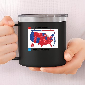Discover Election Map Funny 14oz Stainless Steel Tumblers