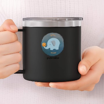 Discover Mr. Cute Elephant 14oz Stainless Steel Tumblers