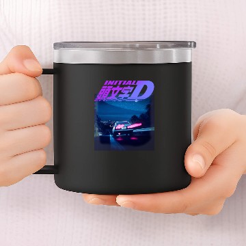 Discover Initial D Neon AE86 14oz Stainless Steel Tumblers
