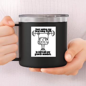 Discover Learning Styles and Growth Mindset SATIRE 14oz Stainless Steel Tumblers