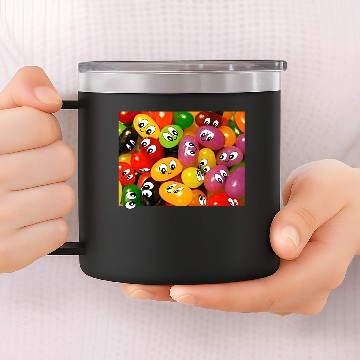 Discover Cute Jelly Bean 14oz Stainless Steel Tumblers