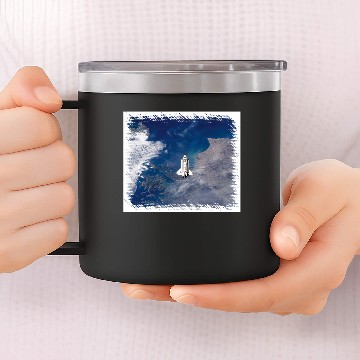 Discover NASA Space Shuttle Endeavour STS-113 Earth Orbit 14oz Stainless Steel Tumblers
