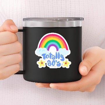 Discover Totally 80s rainbow 14oz Stainless Steel Tumblers