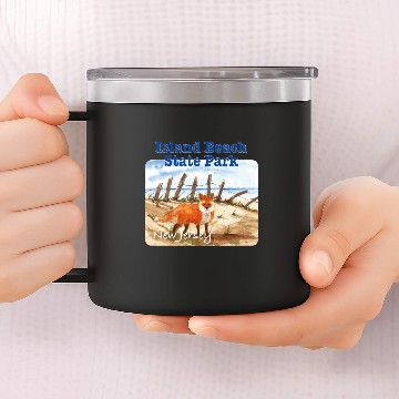Discover Island Beach State Park, New Jersey 14oz Stainless Steel Tumblers