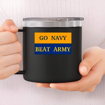 Discover GO NAVY BEAT ARMY 14oz Stainless Steel Tumblers