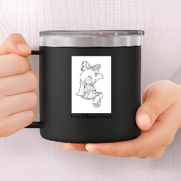 Discover Alpha Xi Delta Bear 14oz Stainless Steel Tumblers