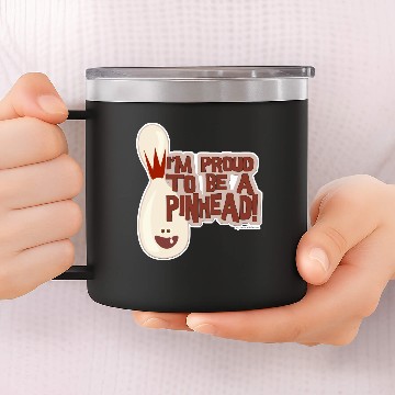 Discover Pinhead Pride on Dark 14oz Stainless Steel Tumblers