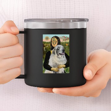 Discover Great Pyrenees 9 - Mona Lisa 14oz Stainless Steel Tumblers