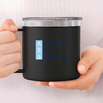 Discover Alpha Xi Delta Stacked 14oz Stainless Steel Tumblers