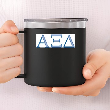 Discover Alpha Xi Delta Letters 14oz Stainless Steel Tumblers