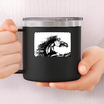 Discover Dramatic black stallion 14oz Stainless Steel Tumblers