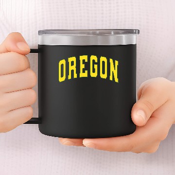 Discover Oregon State Vintage Varsity College Style 14oz Stainless Steel Tumblers