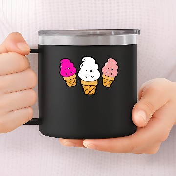 Discover Frankencream Monster Ice Cream Cones 14oz Stainless Steel Tumblers