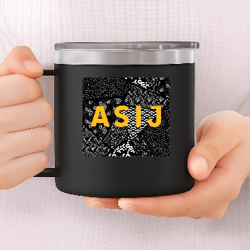 Discover ASIJ Black Patterned 14oz Stainless Steel Tumblers