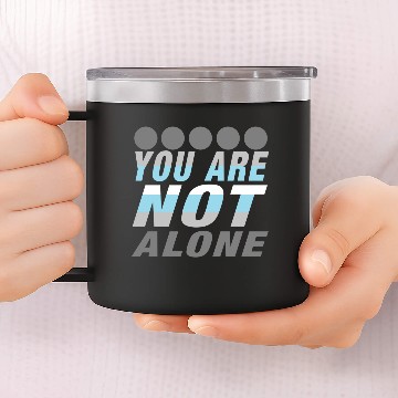 Discover DemiBoy you are not alone 14oz Stainless Steel Tumblers