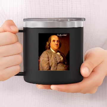 Discover Quote from Ben Franklin 14oz Stainless Steel Tumblers