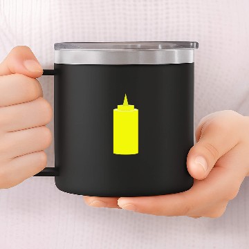 Discover Mustard bottle 14oz Stainless Steel Tumblers