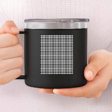 Discover Houndstooth Classic Pattern 14oz Stainless Steel Tumblers