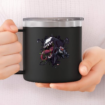 Discover Spider-Man | Venom Symbiote Graphic 14oz Stainless Steel Tumblers
