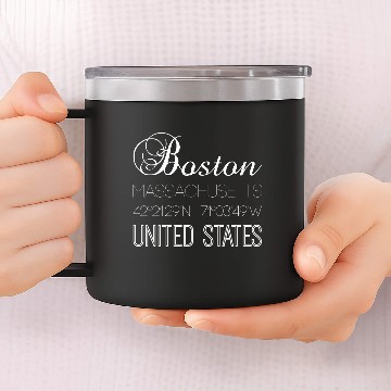 Discover Boston, Massachusetts, United States stylish 14oz Stainless Steel Tumblers