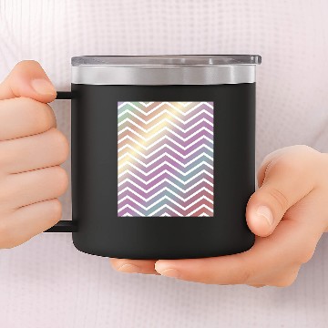 Discover ombre zigzag chevron  01 14oz Stainless Steel Tumblers