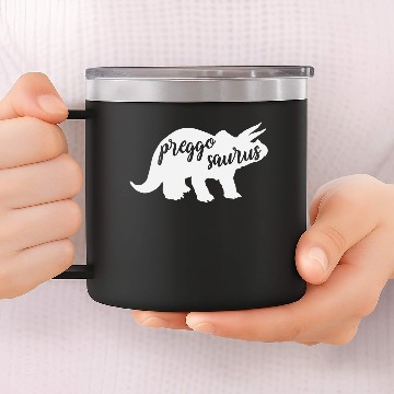 Discover Preggosaurus , Maternity 14oz Stainless Steel Tumblers, Pregnancy 14oz Stainless Steel Tumblers
