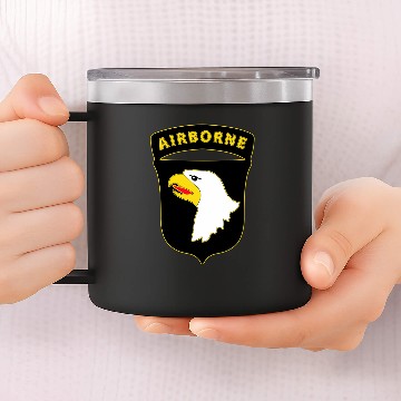 Discover 101st Airborne Division - Combat Service 14oz Stainless Steel Tumblers