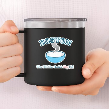 Discover Boston Chowder War 14oz Stainless Steel Tumblers