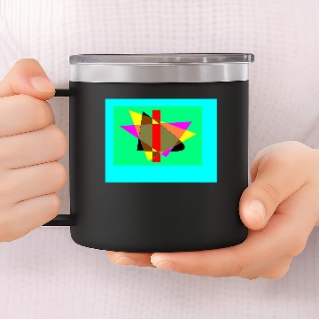 Discover Geometric Thought Sleeveless 14oz Stainless Steel Tumblers