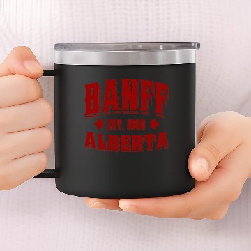 Discover Banff Old Style Canada Red 14oz Stainless Steel Tumblers
