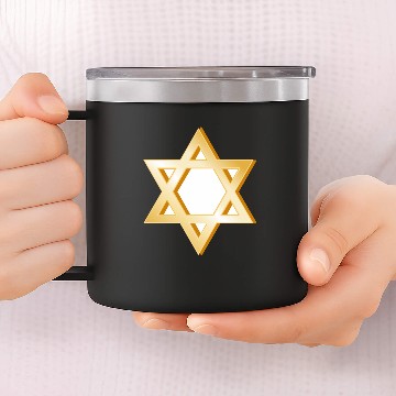 Discover Judaism Symbol 14oz Stainless Steel Tumblers