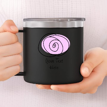 Discover Rose Lilac 'Text' 14oz Stainless Steel Tumblers