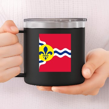 Discover St Louis Flag 14oz Stainless Steel Tumblers