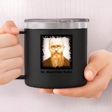 Discover Kolbe, St. Maximilian Kolbe 14oz Stainless Steel Tumblers