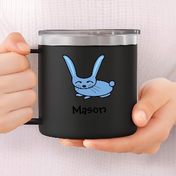 Discover Light blue bunny 14oz Stainless Steel Tumblers