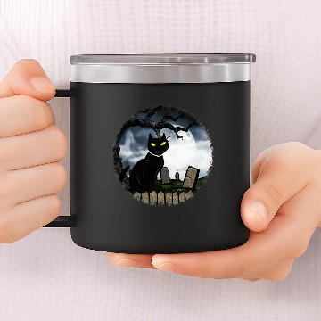Discover Hallows Graveyard Halloween 14oz Stainless Steel Tumblers