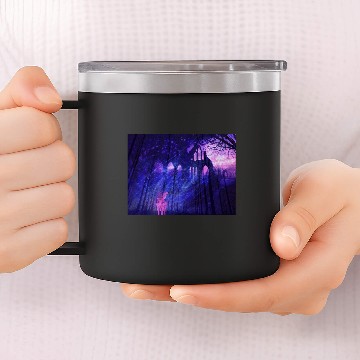 Discover Wolf Fantasy Scene 14oz Stainless Steel Tumblers