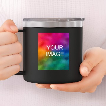 Discover Custom Cardinal Red Add Image Logo Template 14oz Stainless Steel Tumblers