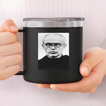 Discover Saint Maximilian Kolbe 14oz Stainless Steel Tumblers