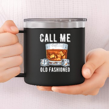 Discover Vintage Call Me Old Fashioned , Distressed 14oz Stainless Steel Tumblers