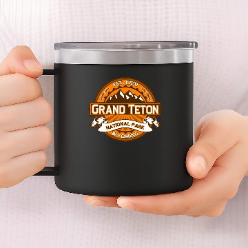 Discover Grand Teton Pumpkin 14oz Stainless Steel Tumblers