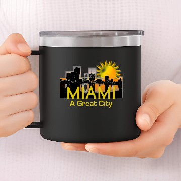 Discover MIAMI Great City 14oz Stainless Steel Tumblers