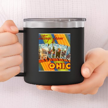 Discover Greetings From Cincinnati Ohio 14oz Stainless Steel Tumblers