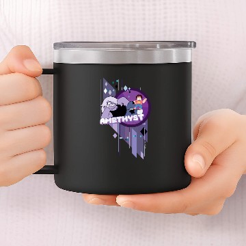 Discover Steven Universe | Amethyst Character Graphic 14oz Stainless Steel Tumblers