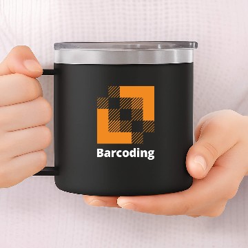 Discover Barcoding Navy-Blue Zip Up 14oz Stainless Steel Tumblers