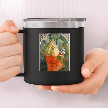 Discover 6th Sokol Festival - Alphonse Mucha 14oz Stainless Steel Tumblers
