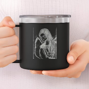 Discover A Sweet Christmas Angel 14oz Stainless Steel Tumblers